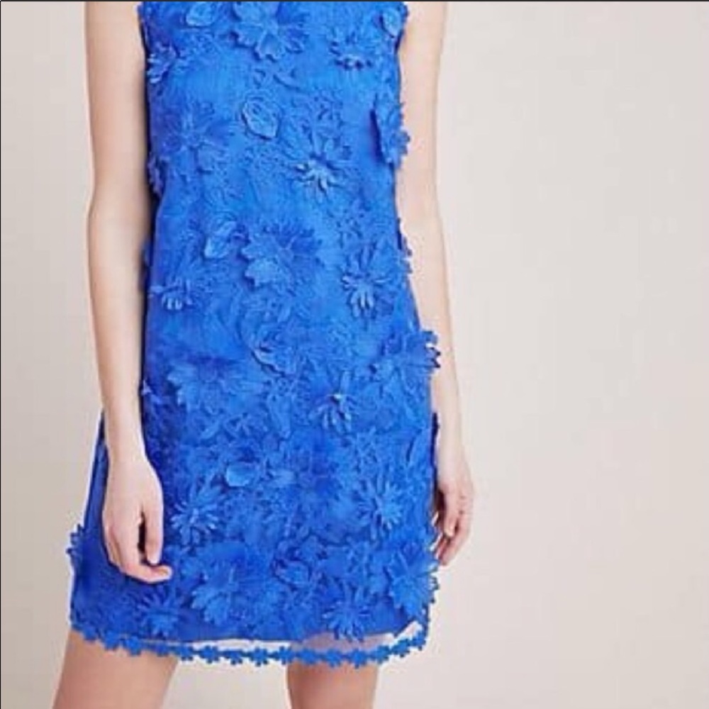 Eri + Ali Blue Floral Dress XS